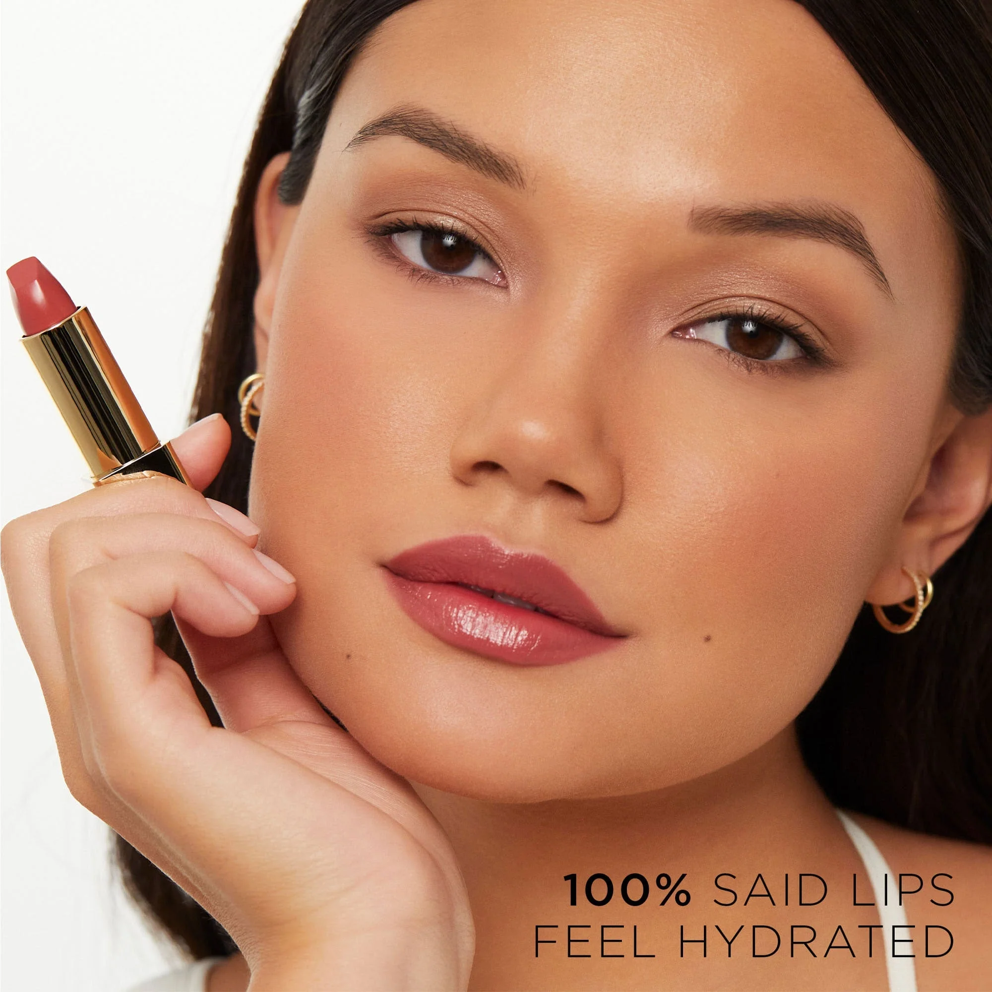 Unlocked Satin Crème Lipstick Red 0 - Image 8